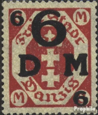 Produktbild von Briefmarken Danzig 1922 Mi D25b postfrisch Dienstmarke