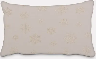 Produktbild von SCHÖNER LEBEN. Kissenhülle Eiskristalle beige gold Größe 40x60cm (HxB) 40x60cm (HxB) Größe
