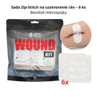 Obrázok produktu pre Zip-Stitch súprava na uzatváranie rán – 6 ks bezšvových mikrospôn