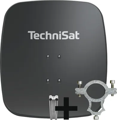 Produktbild von TechniSat SATMAN 65 PLUS | Sat-Antenne inkl. Halteschelle und Halterung | rot