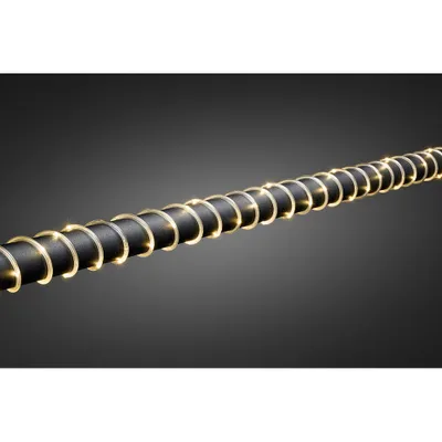 Immagine prodotto di Konstsmide 3773-100 Mini lampada a corda a LED, 5 m, con sensore di luminosità e timer 6h e 9h, 65 diodi bianco caldo, a batteria, per esterni (IP44), cavo trasparente, 2 x D 1,5V (escl.)