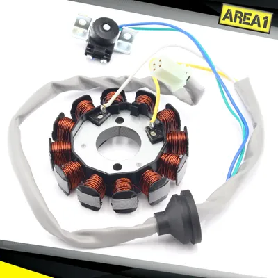 Immagine prodotto di Area1 Stator alternatore di ricambio per Minarelli 50cc 2T dal 2003 in poi, compatibile con Yamaha Aerox (R/Naked) Jog R/RR, Neos. MBK Nitro 50, Ovetto.