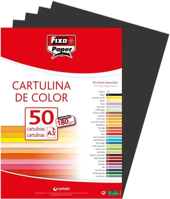 Immagine prodotto di Carta formato A3, 180 g/m², 50 fogli, ideale per la stampa e la fotocopiatura
