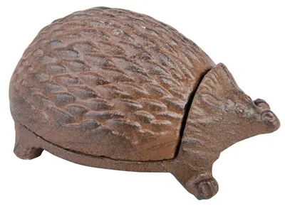 Produktbild von Esschert design Schlusselkasten Igel - braun - Gusseisen - Schlusseltresor - Schlusselaufbewahrung
