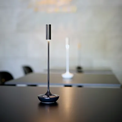 Produktbild von SIGOR LED Akku-Tischleuchte "Nucandle" 1,6W 827 (Warmton-extra) Keramikschwarz dimmbar