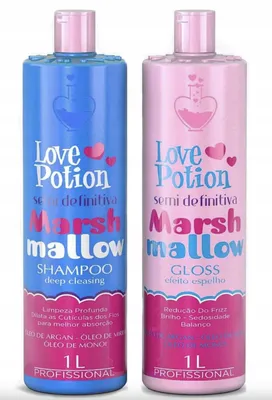 Zdjęcie produktu dla Love Potion 2x1000 ml Marshmallow - zestaw szampon + nanoplastia