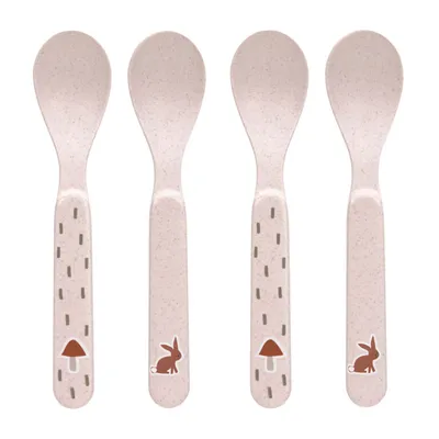 Obrázek produktu pro Lässig BABIES sada 4 lžiček Spoon Set PP/Cellulose Little Forest rabbit