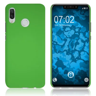 Produktbild von PhoneNatic Case kompatibel mit Huawei Nova 3 - Hülle grün gummiert Hard-case Cover