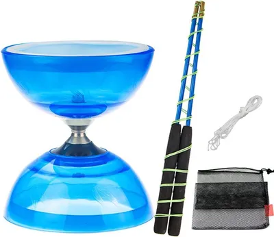 Productafbeelding van Diabolo Jongleerset - Triple Bearing - Blauw