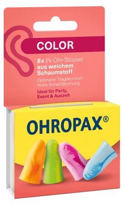 Image de OHROPAX®  OHROPAX® Color Ohrstöpsel 35 dB Schaumstoff, 8 St.