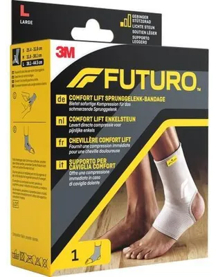 Produktbild von FUTURO Sprunggelenkbandage Comfort Lift 76583DABI Gr. L grau 38.1-44.5 cm 1 St.