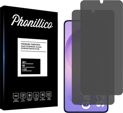 Produktbild von Hartglas Anti-Spy für Samsung Galaxy S26 ULTRA [2 Stück] Schwarze Displayschutzfolie Screen Protector Film Privacy Anti-Kratzer Glas Resistant Phonillico®