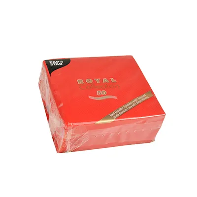 Produktbild von PAPSTAR Cocktailservietten "ROYAL Collection" rot 50 Stück