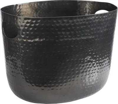 Produktbild von APS 36112 Wein- / Sektkühler, 30 x 23,5 cm, Höhe 23 cm, Aluminium, Gunmetal-Look, gehämmerte Oberfläche, 7 Liter