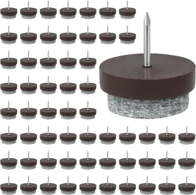 Image de Protège-meubles en feutre, diamètre 28 mm, épaisseur 5 mm, 60 pièces, pour pieds de chaises