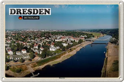 Produktbild von Blechschild Städte Dresden Deutschland Blasewitz 30x20cm