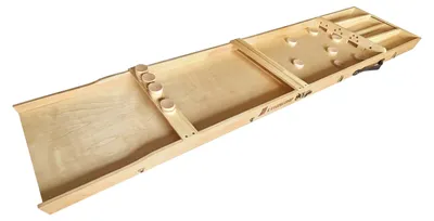 Image de Cougar Jeu de Palets Classique, Bois | Table de Shuffleboard 200 X 40 Cm, 30 Palets | 2 Parties Détachables | Format Compétition, Image générée par une IA