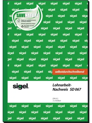 Zdjęcie produktu dla SIGEL SD067 Oświadczenia o zatrudnieniu na podstawie umowy o pracę, wydrukowany 1, 2 i 3 arkusz, A5, bez kalki, 3 x 40 arkuszy