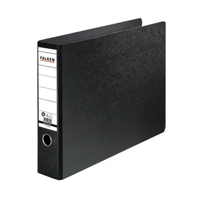 Produktbild von Falken Ordner N80 11285970 DIN A3 quer 80mm Hartpappe schwarz