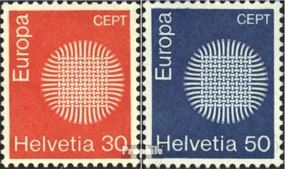 Produktbild von Briefmarken Schweiz 1970 Mi 923-924 (kompl.Ausgabe) gestempelt Europa