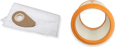Produktbild von 10 Staubsaugerbeutel + 1 waschbarer Filter für Nilfisk Buddy II 18 Inox  Buddy 2