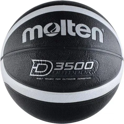 Obrázek produktu pro Venkovní basketbalový míč Molten B6D3500-KS. Barva: černá. Určení: unisex. Velikost: 6