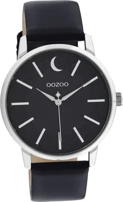 Obrázek produktu pro Oozoo kožené dámské hodinky analogové quartzové hodinky náramek modré Hodinky D2UOC11043