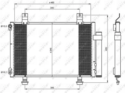 Zdjęcie produktu dla NRF Skraplacz, klimatyzacja 35645