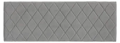 Kopfteil aus grauem Samt, höhenverstellbar, 152 x 55 cm