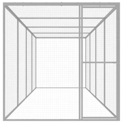 Produktbild von vidaXL Katzenkäfig 6x1,5x1,5 m Verzinkter Stahl