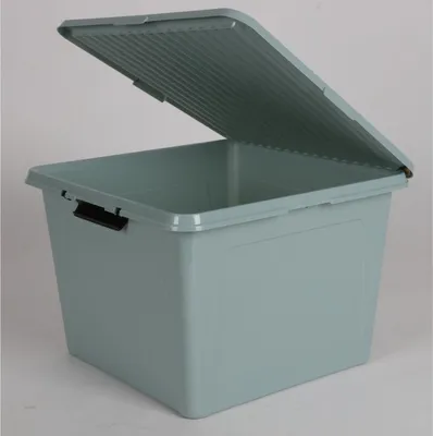 Produktbild von 23x Scharnierboxen 26L Deckel Aufbewahrung Körbe Korb Spielzeugkisten Ordnung