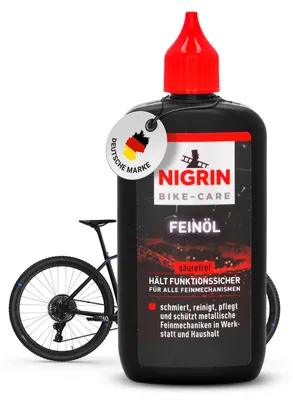 Produktbild von NIGRIN BIKE-CARE E-Bike- und Fahrrad-Feinöl für alle Feinmechanismen - 100ml