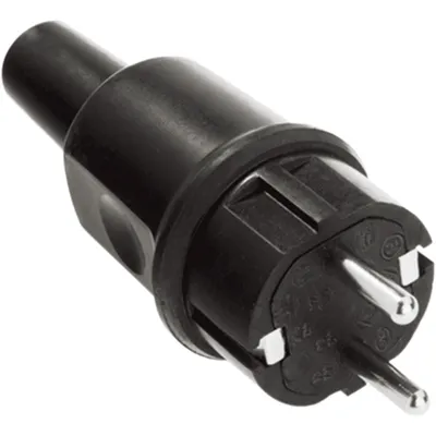 Image de BACHMANN connecteur en caoutchouc plein noir type442, IP44