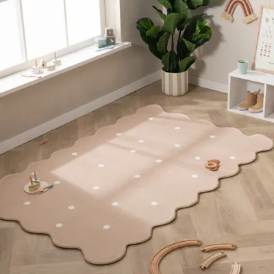 Produktbild von Volero - Teppich Kinderzimmer - Cloudy Dots Beige - 120x170 cm - Kinderzimmer, Babyzimmer