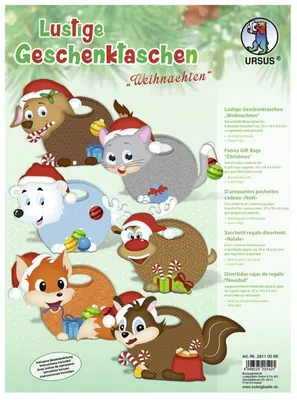 Produktbild von URSUS Lustige Geschenktaschen Weihnachten