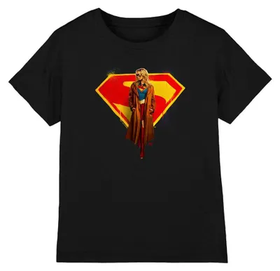 Obrázok produktu pre Tričko Supergirl – detské, model TV41326 (veľkosť 116), čierna farba