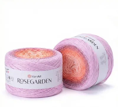 Produktbild von YarnArt Rosegarden 330 Ombre Baumwollgarn 1000 m für Tücher