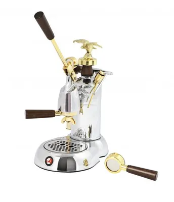Produktbild von la Pavoni Expo 2015 EXP, Espressomaschine, 1,6 l, Gemahlener Kaffee, 1000 W, Chrom, Gold
