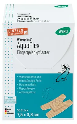 Produktbild von Weroplast AquaFlex Fingergelenkpflaster, 50 Stk/Pkg