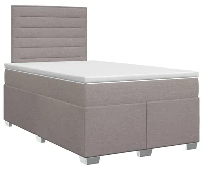 Immagine prodotto di vidaXL Letto a molle con materasso Taupe 120 x 200 cm tessuto