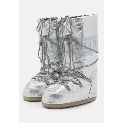 Obrázok produktu pre Snehule MOON BOOT Icon Glitter, Silver Strieborná 35/38