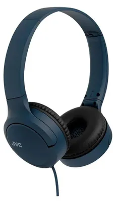 Obrázok produktu pre JVC HAS33UC, Kábel, 20 - 20000 Hz, Hovor / hudba, 122 g, Slúchadlá s mikrofónom, Čierna, Modrá