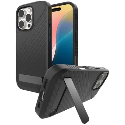 Image de Étui pour téléphone portable iPhone 16 Pro, Zagg Gear4 Denali Snap Kickstand, pour MagSafe, noir