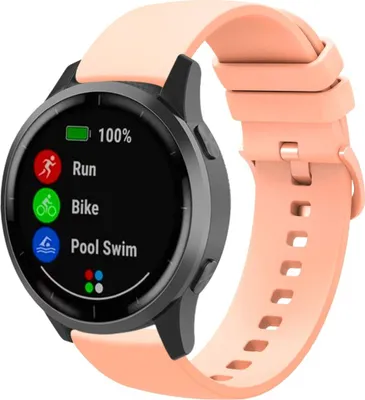Produktbild von Sport Ersatz Armband für Samsung Galaxy Watch 5 40 / 44 mm Silikon Band Loop, Größe:44 mm, Farbe:Rosa
