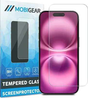 Produktbild von Mobigear iPhone 16 Panzerglas Gehärtetes Glas Displayschutz - Hüllenfreundlich