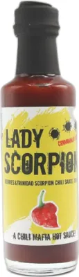 Produktbild von Lady Scorpion 100ml Chili Mafia Hot Sauce 9 von 10 scharf - Trinidad Scorpion