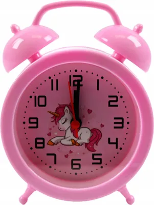 Zdjęcie produktu dla Jednorożec Różowy Budzik Dla Dziecka Zegar Głośny Alarm