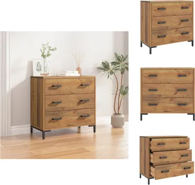 Image de vidaXL Commode 75x35x70 cm Pin massif - Commodes