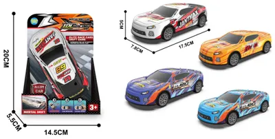 Produktbild von Auto Drift Metall Rennwagen mit Schwungrad 17 cm