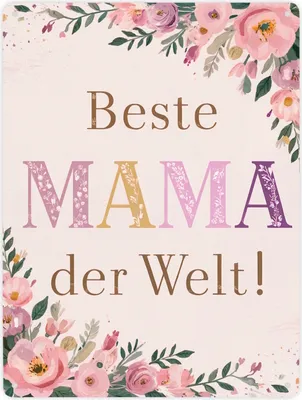 Produktbild von Beste MAMA der Welt Metallschild XXL in 28x38 cm